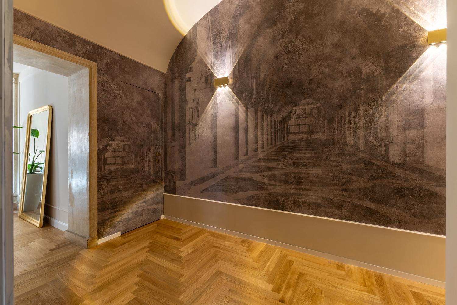 Corridoio Effetto Marmorizzato · panoramica