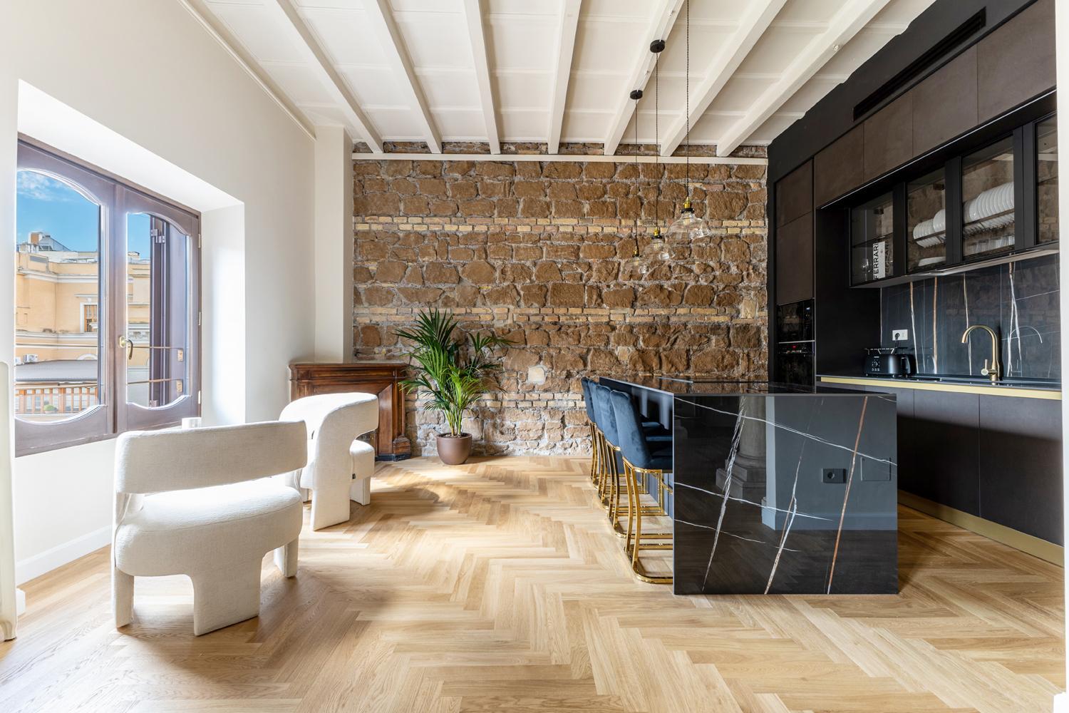 Grandangolare con vista completa sull'isola, Progetto Cucina — ristrutturazione cucina a Roma · HOME360